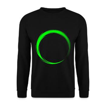 Kreis Symbol Form - Unisex Pullover - Schwarz - Vorne - Alina (178cm) & Michal (187cm)