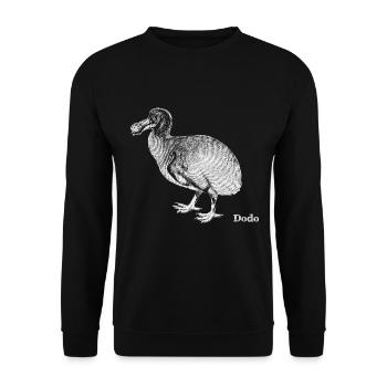Dodo - white - Unisex Pullover - Schwarz - Vorne - Alina (178cm) & Michal (187cm)