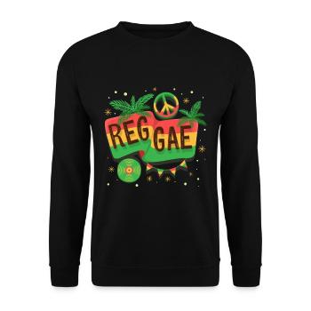 Reggae - Unisex Pullover - Schwarz - Vorne - Alina (178cm) & Michal (187cm)
