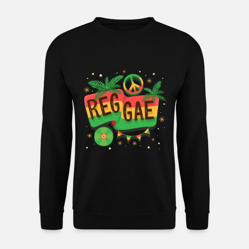Reggae - Unisex Pullover - Schwarz
