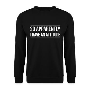 Also anscheinend habe ich eine Einstellung - Unisex Pullover - Schwarz - Vorne - Alina (178cm) & Michal (187cm)
