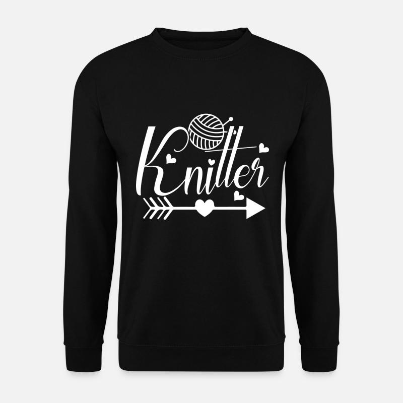 Knitting - Wrinkling - Unisex Sweatshirt - black