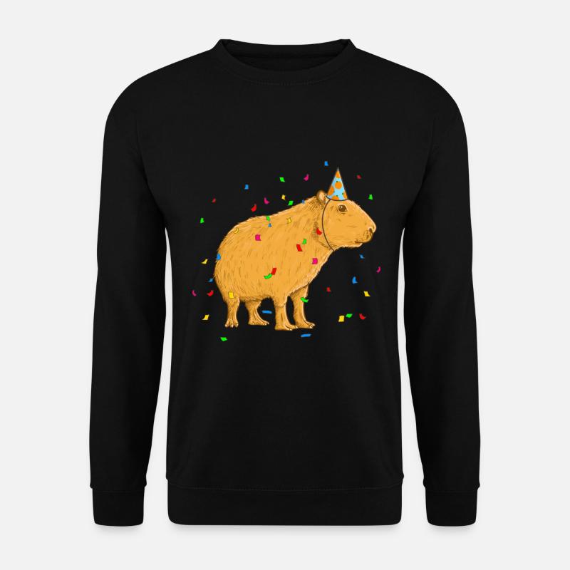 Capybara Birthday - Unisex Sweatshirt - black