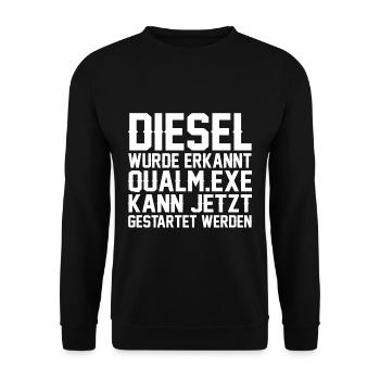 DIESEL POWER - Unisex Sweatshirt - black - Front - Alina (178cm) & Michal (187cm)