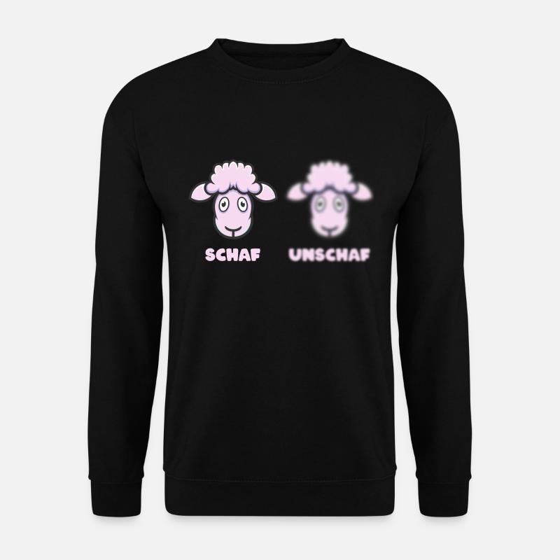 Scharfes Schaf (Unschärfe-Edition) - Unisex Pullover - Schwarz