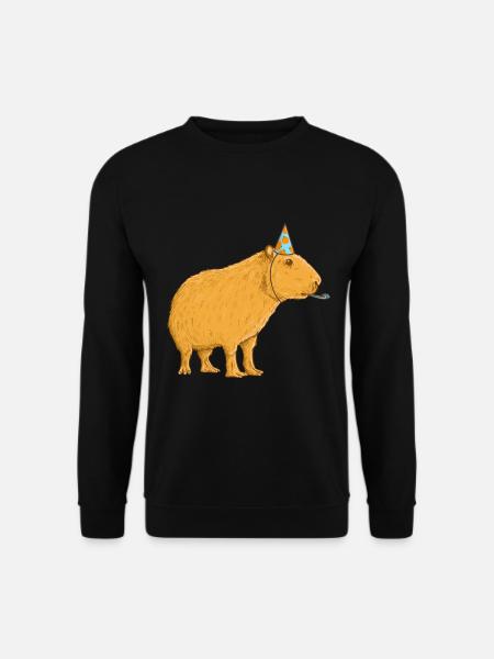 Anniversaire de Capybara - Sweat-shirt Unisexe - noir