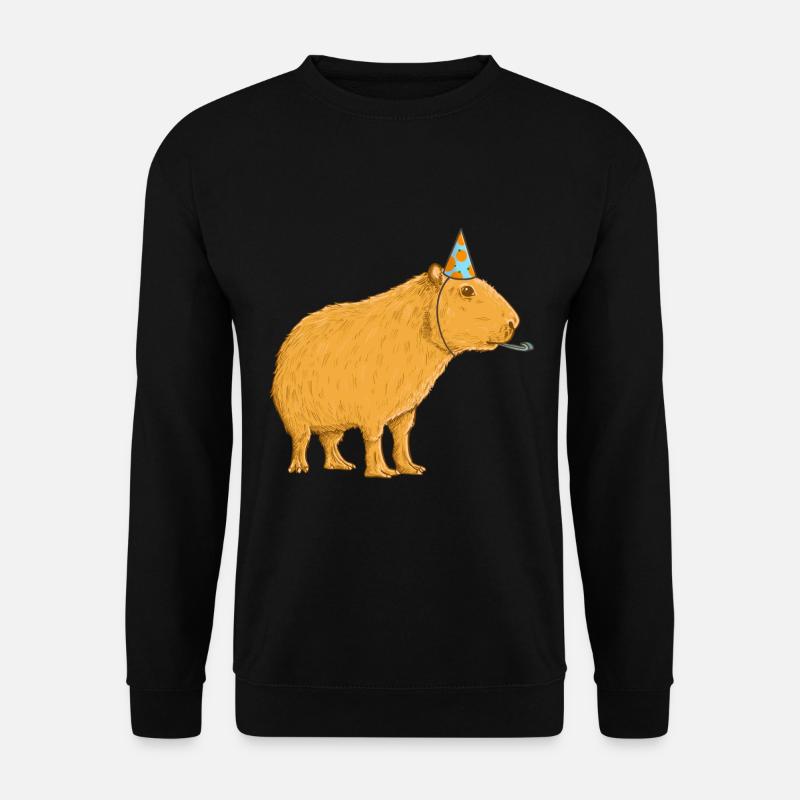 Capybara Birthday - Unisex Sweatshirt - black