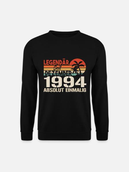 Legendär Seit Dezember 1994 Absolut Einmalig 1994 - Unisex Pullover - Schwarz