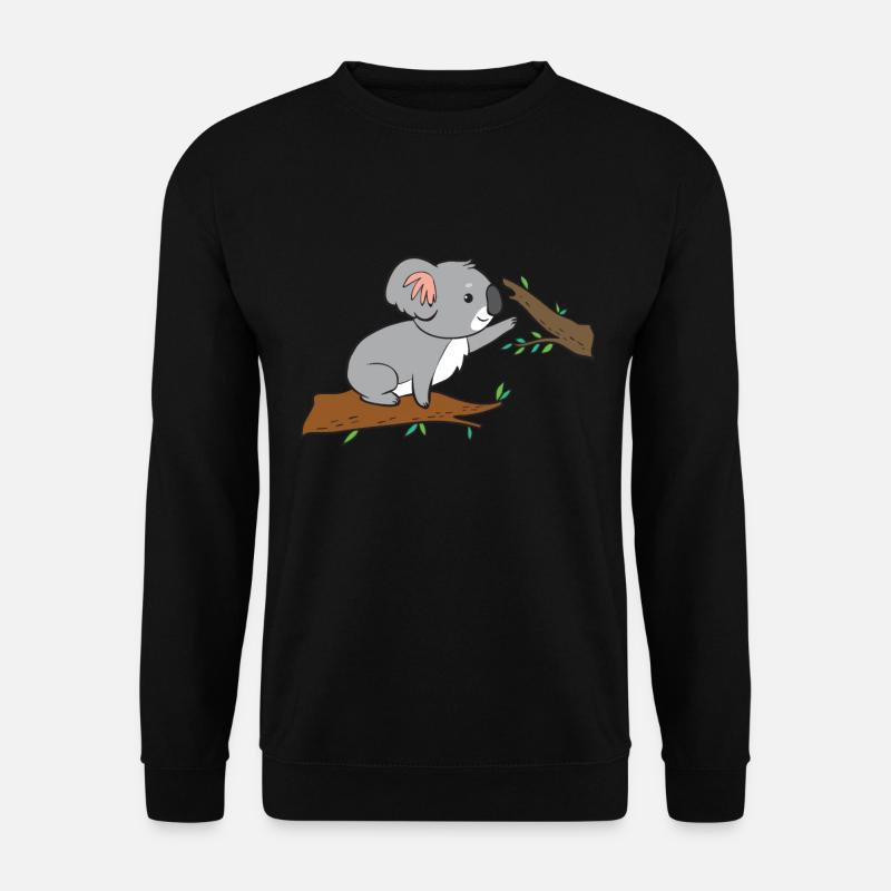 Koala - beim klettern - Unisex Pullover - Schwarz