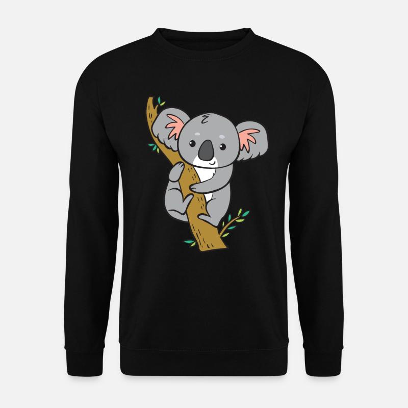 Koala - regarde de l'arbre. - Sweat-shirt Unisexe - noir