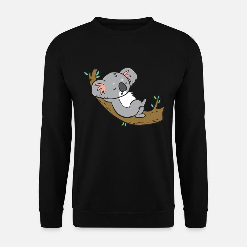 Koala - relaxed on branch - Unisex Sweatshirt - black
