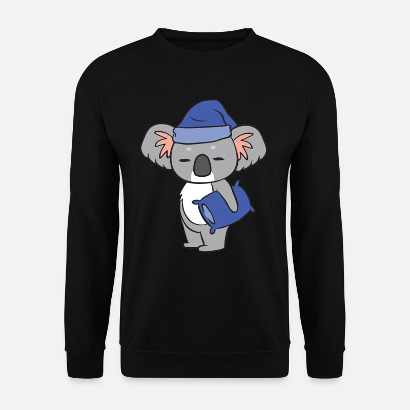 Ein müder Koala. - Unisex Pullover - Schwarz