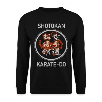 Shotokan Karate Do Shirt & Hoodie pour d. Karatéka - Sweat-shirt Unisexe - noir - Devant - Alina (178cm) & Michal (187cm)
