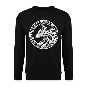 viking - Unisex Sweatshirt - black - Front - Alina (178cm) & Michal (187cm)