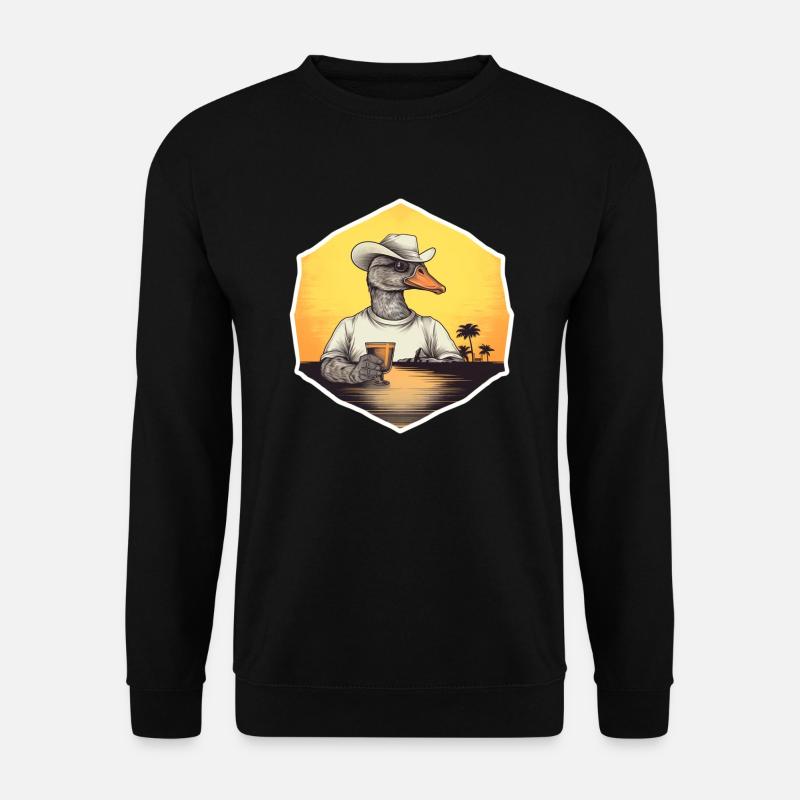 Cowboy Duck - Unisex Sweatshirt - black