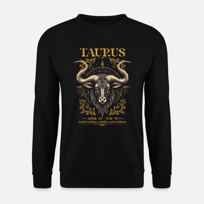 Taurus Zodiac Sign - Unisex Sweatshirt - black
