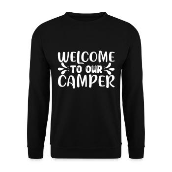 Bienvenue dans notre camping-car - Sweat-shirt Unisexe - noir - Devant - Alina (178cm) & Michal (187cm)