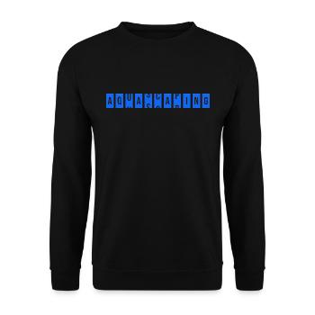 Aquascaping Fish Keeping Rolling Text - Unisex Pullover - Schwarz - Vorne - Alina (178cm) & Michal (187cm)