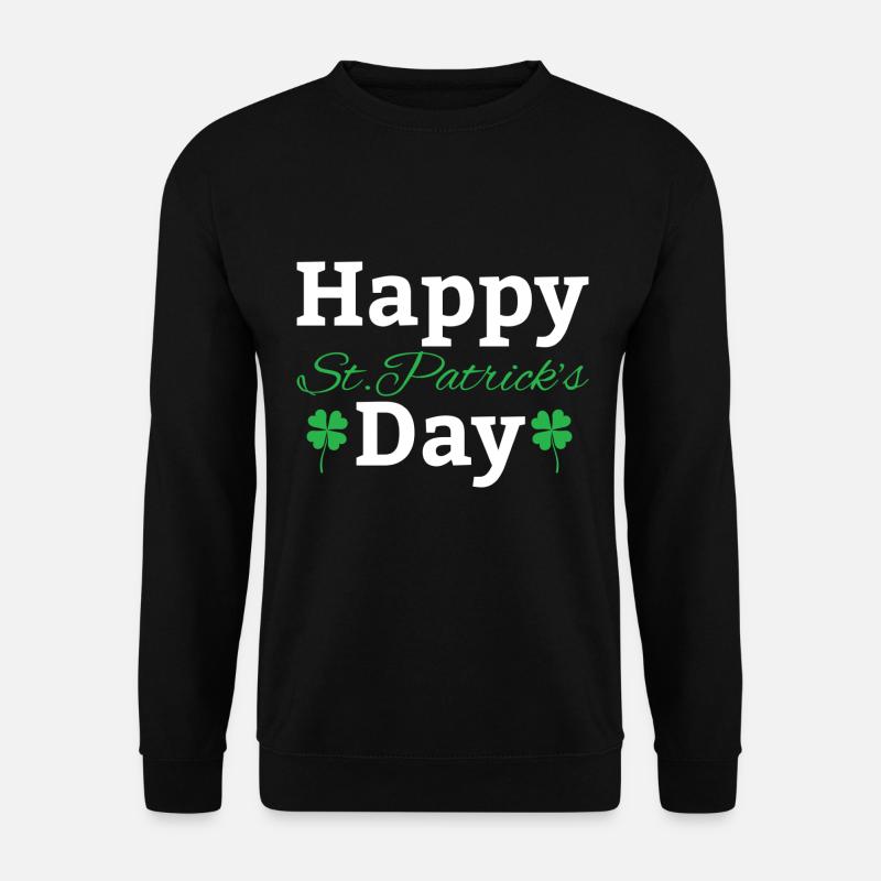 Happy St. Patrick's Day - Unisex Pullover - Schwarz
