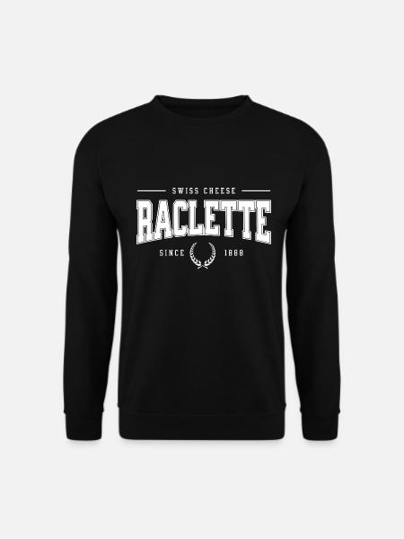 Raclette . Swiss Cheese - Unisex Pullover - Schwarz
