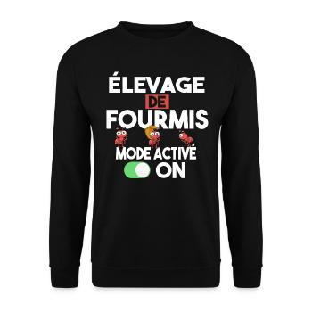 Fourmis fourmi fourmiculture métier humour - Sweat-shirt Unisexe - noir - Devant - Alina (178cm) & Michal (187cm)