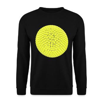 Yellow balls as a ball - Unisex Sweatshirt - black - Front - Alina (178cm) & Michal (187cm)