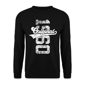 66TH BIRTHDAY ORIGINAL 1960 - Unisex Sweatshirt - black - Front - Alina (178cm) & Michal (187cm)