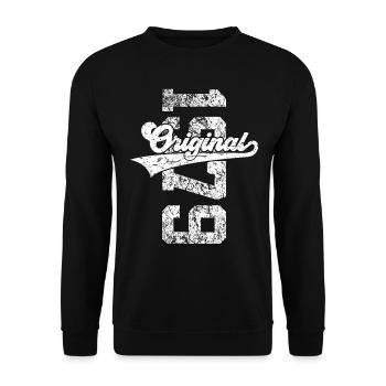 47TH BIRTHDAY ORIGINAL 1979 - Unisex Sweatshirt - black - Front - Alina (178cm) & Michal (187cm)
