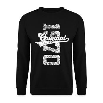 56E ANNIVERSAIRE ORIGINAL 1970 - Sweat-shirt Unisexe - noir - Devant - Alina (178cm) & Michal (187cm)