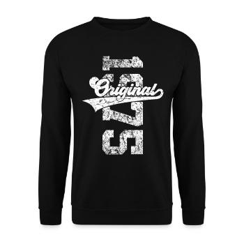 51ST BIRTHDAY ORIGINAL 1975 - Unisex Sweatshirt - black - Front - Alina (178cm) & Michal (187cm)