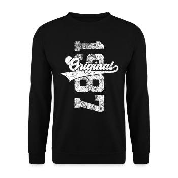 39TH BIRTHDAY ORIGINAL 1987 - Unisex Sweatshirt - black - Front - Alina (178cm) & Michal (187cm)