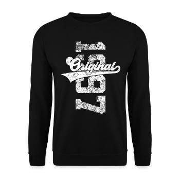 29TH BIRTHDAY ORIGINAL 1997 - Unisex Sweatshirt - black - Front - Alina (178cm) & Michal (187cm)