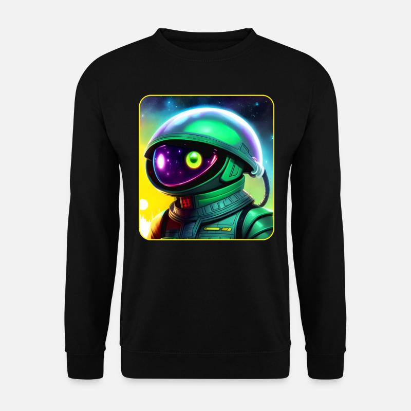 Space Astronaut Alien - Unisex Sweatshirt - black