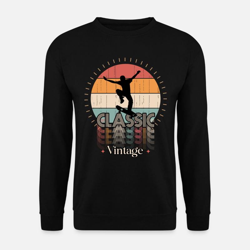Vintage classic SKATE - Sweat-shirt Unisexe - noir