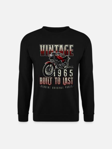 Vintage Motorcycle Bikers Motorbike Birthday 1965 - Unisex Sweatshirt - black