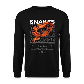 Propriétaire de serpent de lait hondurien gardien de reptile - Sweat-shirt Unisexe - noir - Devant - Alina (178cm) & Michal (187cm)