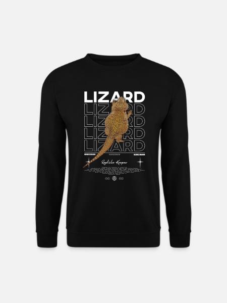 Bearded Dragon Streetwear Lizard Keeper - Unisex Sweatshirt - black
