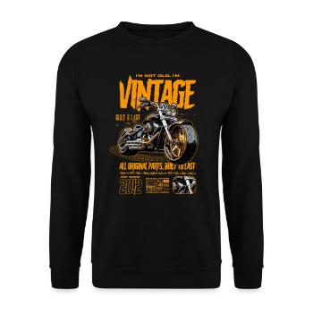 Moto Motards Motard Anniversaire Né En 2012 - Sweat-shirt Unisexe - noir - Devant - Alina (178cm) & Michal (187cm)