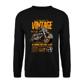 Moto Motards Motard Anniversaire Né En 2009 - Sweat-shirt Unisexe - noir - Devant - Alina (178cm) & Michal (187cm)