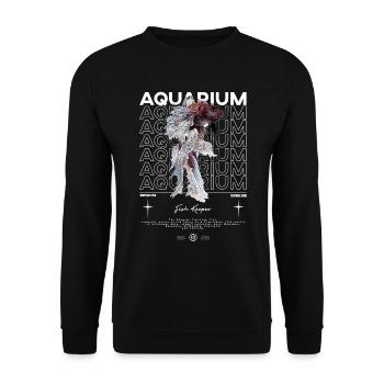 Betta Fish Keeper Streetwear moderne - Sweat-shirt Unisexe - noir - Devant - Alina (178cm) & Michal (187cm)