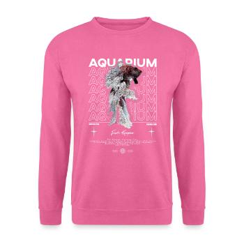 Betta Fish Keeper Moderne Streetwear - Unisex Pullover - Pink - Vorne