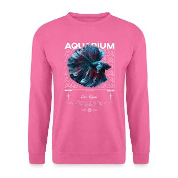 Betta Fish Keeper Moderne Streetwear - Unisex Pullover - Pink - Vorne