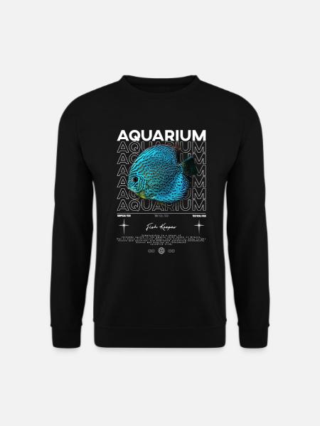 Discus Cichlid Fish Keeper Nowoczesna odzież miejska - Bluza unisex - czarny
