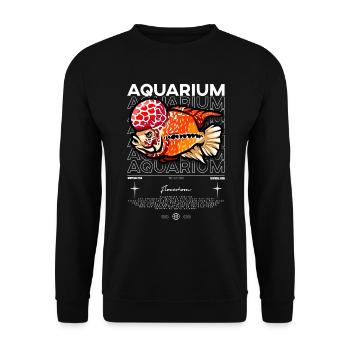Flowerhorn Cichlid Monster Fish Keeper Streetwear - Unisex Pullover - Schwarz - Vorne - Alina (178cm) & Michal (187cm)