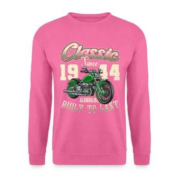 Motorcycle Bikers Motorbike Birthday Born In 1931 - Unisex Sweatshirt - pink - Front
