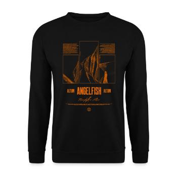 Altum Kaiserfisch Buntbarsch Aquarium Fischhalter - Unisex Pullover - Schwarz - Vorne - Alina (178cm) & Michal (187cm)