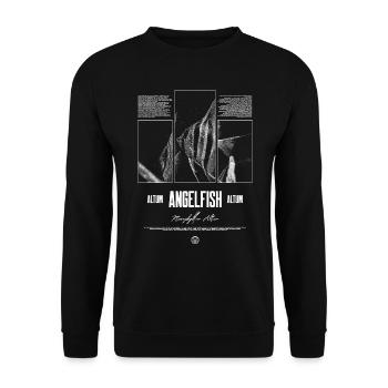 Altum Kaiserfisch Buntbarsch Aquarium Fischhalter - Unisex Pullover - Schwarz - Vorne - Alina (178cm) & Michal (187cm)