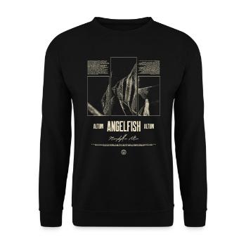 Altum Kaiserfisch Buntbarsch Aquarium Fischhalter - Unisex Pullover - Schwarz - Vorne - Alina (178cm) & Michal (187cm)