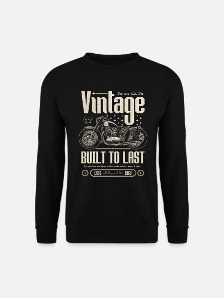 Vintage Motorcycle Bikers Motorbike Birthday 1969 - Unisex Sweatshirt - black