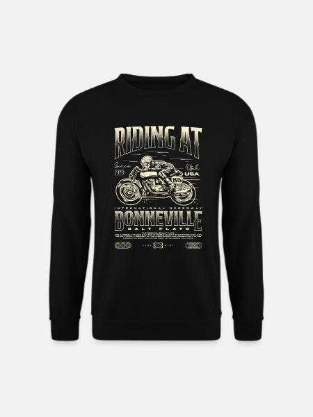 Bonneville Salt Flats Motorcycle Birthday 1979 - Unisex Sweatshirt - black